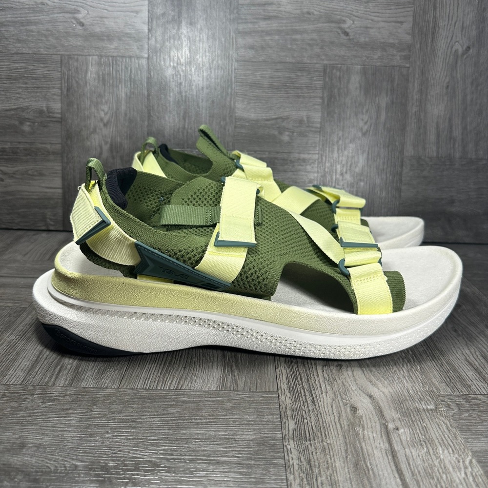Teva Aventrial Sandal Mens 14 Olive Green Yellow Adjustable Straps NEW 1156150